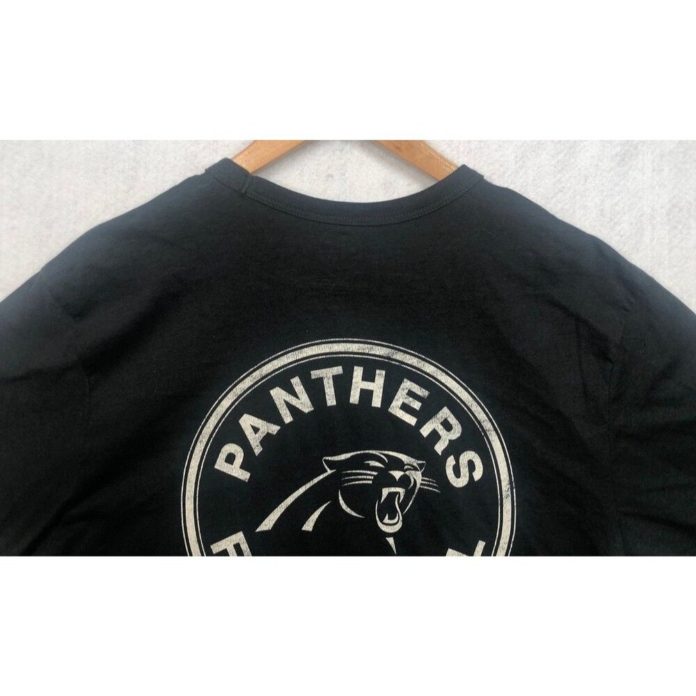 '47 Carolina Panthers Football T-Shirt Flint Black Crew Neck NFL Men's Large L - Picture 4 of 9
